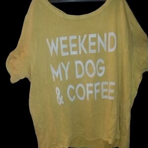 Grayson Threads Mustard Tee with White Print